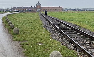 Schienen zur so genannten Judenrampe: Auf diesen Schienen fuhren die Transporte mit den jüdischen Menschen durch das Tor ein. Direkt nach der Ankunft entschied ein Arzt während des Selektionsprozesses über Tod oder Verbleib der Menschen. - Stadt Warburg Schienen zur so genannten Judenrampe: Auf diesen Schienen fuhren die Transporte mit den jüdischen Menschen durch das Tor ein. Direkt nach der Ankunft entschied ein Arzt während des Selektionsprozesses über Tod oder Verbleib der Menschen. - Stadt Warburg