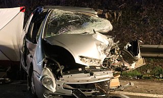 Das Auto wurde vollständig zerstört. - Claus Frickemeier Das Auto wurde vollständig zerstört. - Claus Frickemeier