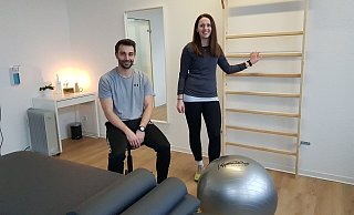 Jannik Hölscher und Anika Pfeifer in ihrer neue Praxis für Physiotherapie in Lübbecke. - Heike von Schulz Jannik Hölscher und Anika Pfeifer in ihrer neue Praxis für Physiotherapie in Lübbecke. - Heike von Schulz