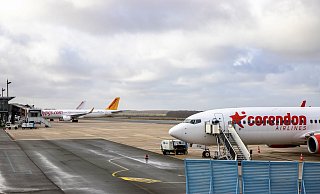 Der Flughafen nahm einen Teil der Maschinen auf, die anderswo nicht abgefertigt werden konnten. - Moritz Klöckner Der Flughafen nahm einen Teil der Maschinen auf, die anderswo nicht abgefertigt werden konnten. - Moritz Klöckner