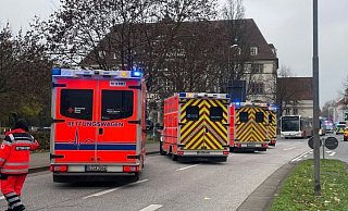 Einsatz für Rettungswagen und Polizei in Minden. - Patrick Schwemling Einsatz für Rettungswagen und Polizei in Minden. - Patrick Schwemling