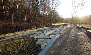 So sieht der Gandeantritt im Auepark aus. An der Stelle haben Besucher der Landesgartenschau in Bad Gandersheim Zugung zum Fluss Gande. - Landesgartenschau Bad Gandersheim So sieht der Gandeantritt im Auepark aus. An der Stelle haben Besucher der Landesgartenschau in Bad Gandersheim Zugung zum Fluss Gande. - Landesgartenschau Bad Gandersheim