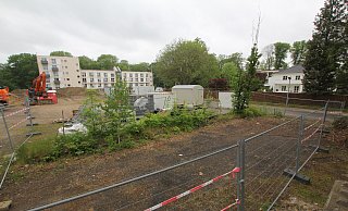 Die Bauarbeiten für das neue Wohnquartier am Siekertal (hier der Blick von der Schützenstraße) haben begonnen. - Ulf Hanke Die Bauarbeiten für das neue Wohnquartier am Siekertal (hier der Blick von der Schützenstraße) haben begonnen. - Ulf Hanke
