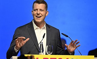 Henning Höne ist Chef der FDP in NRW sowie der Fraktion im Landtag. - ROBERTO PFEIL Henning Höne ist Chef der FDP in NRW sowie der Fraktion im Landtag. - ROBERTO PFEIL