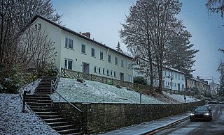 Die Britenhäuser an der Josef-Haydn-Straße sollen ab Mitte Januar zur Notunterkunft werden. - Sarah Jonek Die Britenhäuser an der Josef-Haydn-Straße sollen ab Mitte Januar zur Notunterkunft werden. - Sarah Jonek