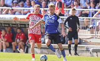 16.09.2023 Bielefeld. Fussball. 3. Liga: Arminia Bielefeld - Freiburg II - Oliver Krato 16.09.2023 Bielefeld. Fussball. 3. Liga: Arminia Bielefeld - Freiburg II - Oliver Krato
