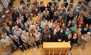 Der heimische Chor Living Voices während einer Probe im Jahr 2019. - Helga Frewer Der heimische Chor Living Voices während einer Probe im Jahr 2019. - Helga Frewer