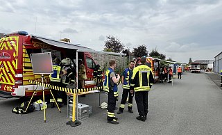 Ein Großaufgebot an Einsatzkräfte ist in Geseke im Einsatz. - Feuerwehr Soest Ein Großaufgebot an Einsatzkräfte ist in Geseke im Einsatz. - Feuerwehr Soest