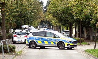 Die Polizei sperrte das Gelände weiträumig ab. - Niklas Krämer Die Polizei sperrte das Gelände weiträumig ab. - Niklas Krämer