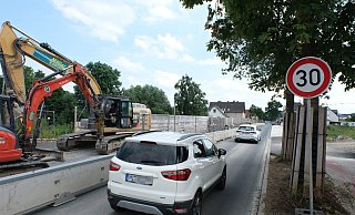 Die Baustelle auf der Flutmuldenbrücke ist kurz vorm Schlussspurt. - Ulf Hanke Die Baustelle auf der Flutmuldenbrücke ist kurz vorm Schlussspurt. - Ulf Hanke