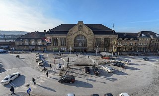 Am Hauptbahnhof in Bielefeld wird nein großes Weihnachtsessen stattfinden. - Christian Weische Am Hauptbahnhof in Bielefeld wird nein großes Weihnachtsessen stattfinden. - Christian Weische