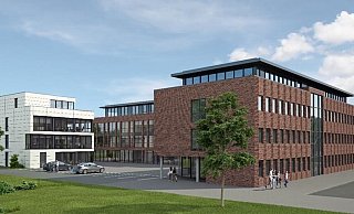 Das neue Quartier an der Heinrichstraße wird aus drei Gebäudekomplexen bestehen. - Kögel Immobilien Das neue Quartier an der Heinrichstraße wird aus drei Gebäudekomplexen bestehen. - Kögel Immobilien