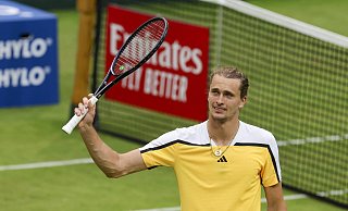Alexander Zverev setzte sich mit einiger Mühe im deutschen Duell mit Oscar Otte durch. - IMAGO/Steinbrenner Alexander Zverev setzte sich mit einiger Mühe im deutschen Duell mit Oscar Otte durch. - IMAGO/Steinbrenner