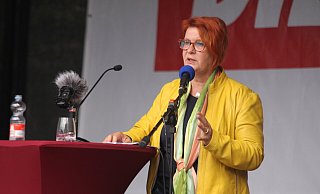 Martina Schu, Spitzenkandidatin der Linken für die Bundestagswahl. - Björn Kenter Martina Schu, Spitzenkandidatin der Linken für die Bundestagswahl. - Björn Kenter