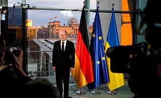 Olaf Scholz in seiner Fernsehansprache am Donnerstagabend. - AFP/Markus Schreiber Olaf Scholz in seiner Fernsehansprache am Donnerstagabend. - AFP/Markus Schreiber