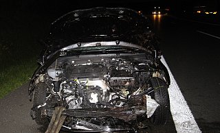 Der Skoca Octavia musste abgeschleppt werden. - Autobahnpolizei Bielefeld Der Skoca Octavia musste abgeschleppt werden. - Autobahnpolizei Bielefeld