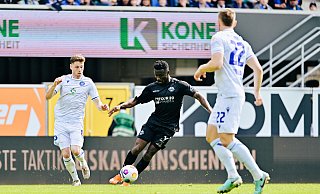 Sirlord Conteh traf für den SCP zum zwischenzeitlichen 1:0 gegen Karlsruhe. - Besim Mazhiqi Sirlord Conteh traf für den SCP zum zwischenzeitlichen 1:0 gegen Karlsruhe. - Besim Mazhiqi
