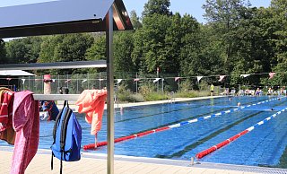 Sielbad: Blick auf das Schwimmerbecken - Dana Thoeren Sielbad: Blick auf das Schwimmerbecken - Dana Thoeren