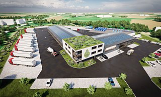 Etwa so soll die Fläche der Zimmermann Transport GmbH aussehen, die den Fuhrpark betreut. - Zimmermann Etwa so soll die Fläche der Zimmermann Transport GmbH aussehen, die den Fuhrpark betreut. - Zimmermann
