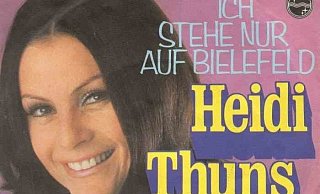 Schlagersängerin Heidi Thuns "steht nur auf Bielefeld", wie sie 1973 trällert. - Heimo Stefula Schlagersängerin Heidi Thuns "steht nur auf Bielefeld", wie sie 1973 trällert. - Heimo Stefula