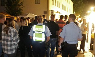 Am letzten Abend des Annentag hat die Polizei mehrere Prügeleien registriert. - Burkhard Battran Am letzten Abend des Annentag hat die Polizei mehrere Prügeleien registriert. - Burkhard Battran