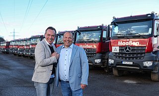 Thomas Hagedorn und Marc Maaßen freuen sich über den Zusammenschluss ihrer Unternehmen. - NW Thomas Hagedorn und Marc Maaßen freuen sich über den Zusammenschluss ihrer Unternehmen. - NW