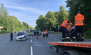 Der Autofahrer blieb unverletzt. - Frank-Michael Kiel-Steinkamp Der Autofahrer blieb unverletzt. - Frank-Michael Kiel-Steinkamp