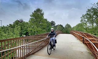 Freie Fahrt gilt seit Donnerstag auf der neuen Brücke über den Westring. - rr Freie Fahrt gilt seit Donnerstag auf der neuen Brücke über den Westring. - rr