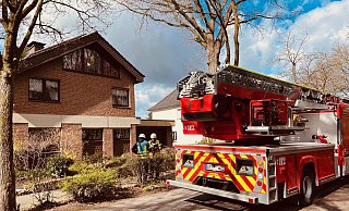 Die Feuerwehr rückte zu einem Brand in Gütersloh aus. - Thorsten Heß Die Feuerwehr rückte zu einem Brand in Gütersloh aus. - Thorsten Heß