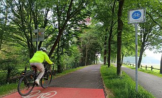 Auf der Fahrradstraße am Elsedamm kommen Radfahrer zügig und sicher voran. - Sven Hauhart Auf der Fahrradstraße am Elsedamm kommen Radfahrer zügig und sicher voran. - Sven Hauhart