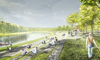 So soll die Weserpromenade 2023 den Planungen zufolge aussehen. - Büro Franz Reschke So soll die Weserpromenade 2023 den Planungen zufolge aussehen. - Büro Franz Reschke