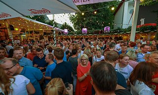Michael Löhr will den Partysong in Auffenbergs Biergarten (Bild von 2018) spielen. - Andreas Zobe Michael Löhr will den Partysong in Auffenbergs Biergarten (Bild von 2018) spielen. - Andreas Zobe