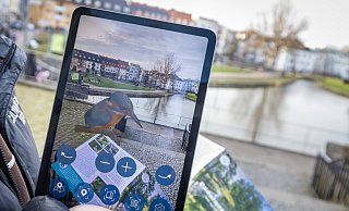 Mit der App kann man die Natur als auch die Geschichte der Pader multimedial entdecken. - Niklas Tüns Mit der App kann man die Natur als auch die Geschichte der Pader multimedial entdecken. - Niklas Tüns
