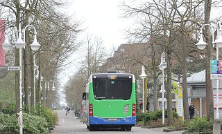 Die Herforder Straße am City Center wird ab Dienstag, 19. April, halbseitig gesperrt, weil neue Stromkabel verlegt werden. - Ulf Hanke Die Herforder Straße am City Center wird ab Dienstag, 19. April, halbseitig gesperrt, weil neue Stromkabel verlegt werden. - Ulf Hanke