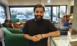 Can Gündogdu vom Eiscafé Schloßhof. - Ansgar Mönter Can Gündogdu vom Eiscafé Schloßhof. - Ansgar Mönter