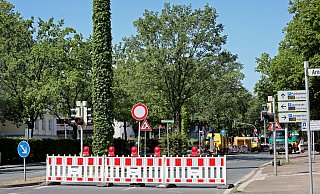 Auf der Freiheit ist seit Mittwoch zwischen Stephansplatz und Bahnhofskreuzung gesperrt. - Frank-Michael Kiel-Steinkamp Auf der Freiheit ist seit Mittwoch zwischen Stephansplatz und Bahnhofskreuzung gesperrt. - Frank-Michael Kiel-Steinkamp