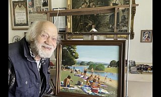 Hermann Fast lebt seit 28 Jahren in Höxter. Am Samstag feiert der Künstler seinen 100. Geburtstag. - Privat Hermann Fast lebt seit 28 Jahren in Höxter. Am Samstag feiert der Künstler seinen 100. Geburtstag. - Privat