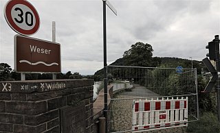 Teile des Weserradweges sollen in dieser Woche wieder befahrbar werden. - Simone Flörke Teile des Weserradweges sollen in dieser Woche wieder befahrbar werden. - Simone Flörke