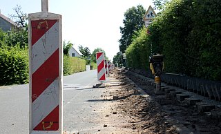 Bauarbeiten an der Paul-Schneider-Straße in Bünde. - Niklas Krämer Bauarbeiten an der Paul-Schneider-Straße in Bünde. - Niklas Krämer