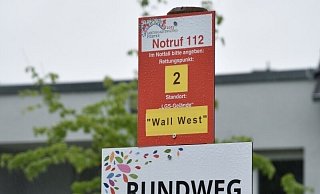 Der Rettungspunkt auf dem LGS-Gelände in Höxter ist als "2 Wall-West" bezeichnet - genau so wie ein zweiter. - privat Der Rettungspunkt auf dem LGS-Gelände in Höxter ist als "2 Wall-West" bezeichnet - genau so wie ein zweiter. - privat