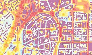 Die Karte vom Geoportal der Stadt Bielefeld zeigt die heißesten Punkte der City – und davon gibt es einige. Orange und Rot weisen eine „extreme Wärmebelastung“ aus, gelb bis hellblau zumindest noch eine starke. Blau bis Dunkelblau ist im Innenstadtbereich gar nicht zu sehen. - NW / Stadt Bielefeld Die Karte vom Geoportal der Stadt Bielefeld zeigt die heißesten Punkte der City – und davon gibt es einige. Orange und Rot weisen eine „extreme Wärmebelastung“ aus, gelb bis hellblau zumindest noch eine starke. Blau bis Dunkelblau ist im Innenstadtbereich gar nicht zu sehen. - NW / Stadt Bielefeld