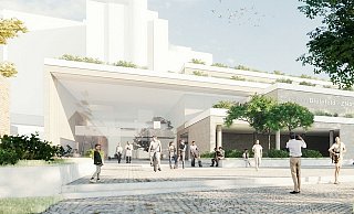 So soll der Eingangsbereich des Klinikum Mitte nach dem Umbau aussehen. - Klinikum Mitte So soll der Eingangsbereich des Klinikum Mitte nach dem Umbau aussehen. - Klinikum Mitte