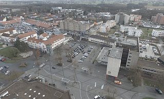 Das gesamte Espelkamper Stadtzentrum von oben. Die Stadt könnte als Standort für ein neues Klinikum infrage kommen. - Jens Reddeker Das gesamte Espelkamper Stadtzentrum von oben. Die Stadt könnte als Standort für ein neues Klinikum infrage kommen. - Jens Reddeker