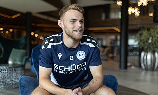 Arminias Offensivspieler Mika Schroers fühlt sich gut in Bielefeld aufgenommen. Ein Umfeld mit vielen Freundschaften ist ihm wichtig. - Oliver Krato Arminias Offensivspieler Mika Schroers fühlt sich gut in Bielefeld aufgenommen. Ein Umfeld mit vielen Freundschaften ist ihm wichtig. - Oliver Krato