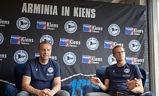 Die DSC-Geschäftsführer Michael Mutzel (r.) und Christoph Wortmann sehen die Talsohle durchschritten. - Oliver Krato Die DSC-Geschäftsführer Michael Mutzel (r.) und Christoph Wortmann sehen die Talsohle durchschritten. - Oliver Krato