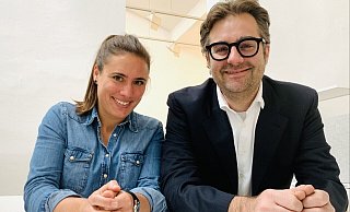 Eva Hüwe (34) und Fabian Henze (41) von dem Gütersloher Start-up „strassenglueck". - Lena Vanessa Niewald Eva Hüwe (34) und Fabian Henze (41) von dem Gütersloher Start-up „strassenglueck". - Lena Vanessa Niewald