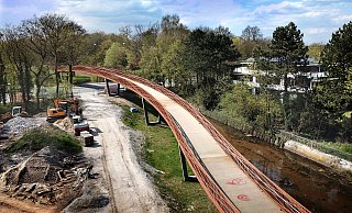Die Brücke über der B61 soll in Kürze eröffnet werden. - Andreas Frücht Die Brücke über der B61 soll in Kürze eröffnet werden. - Andreas Frücht