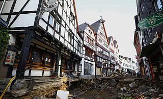 Die Flutfolgen in Euskirchen waren gravierend. - picture alliance / AA Die Flutfolgen in Euskirchen waren gravierend. - picture alliance / AA