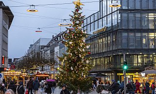 Ist in diesem Jahr weniger imposant als in den Vorjahren ausgefallen: der Weihnachtsbaum auf dem Jahnplatz Die Grünen schlagen jetzt eine Daueranpfalnzung vor. - © Jörg Dieckmann - www.dieckmann-fotodesign.de Ist in diesem Jahr weniger imposant als in den Vorjahren ausgefallen: der Weihnachtsbaum auf dem Jahnplatz Die Grünen schlagen jetzt eine Daueranpfalnzung vor. - © Jörg Dieckmann - www.dieckmann-fotodesign.de
