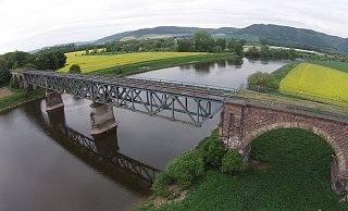 Der Bereich der Kennedy-Brücke zwischen Boffzen und Godelheim wurde als Herkunftsort des Geräuschs vermutet. - Thomas Kube Der Bereich der Kennedy-Brücke zwischen Boffzen und Godelheim wurde als Herkunftsort des Geräuschs vermutet. - Thomas Kube